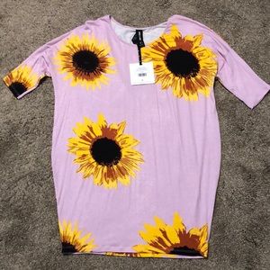 Agnes & Dora Dolman Tunic, S, NWT, Wild Sunflower